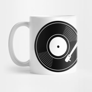 Record player turntable design with record Mug